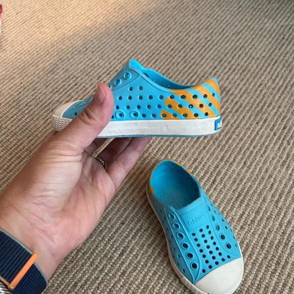 NATIVE JEFFERSON HAMACHI BLUE/SHELL WHITE SZ 5 - Picture 3 of 6